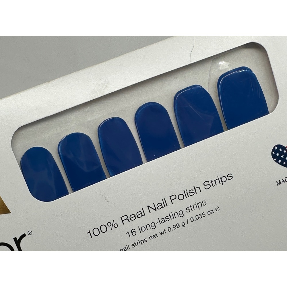 Color Street Nail Polish Strips Women OS Greeking Out Blue FMC212 New Sealed